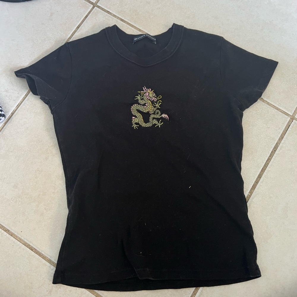 brandy melville dragon crop top- one size